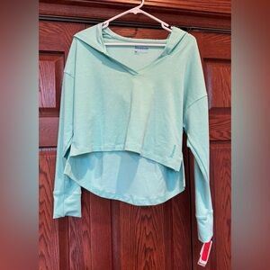 NWT REEBOK RELEXAED YOGA CROP HOODIE MEDIUM